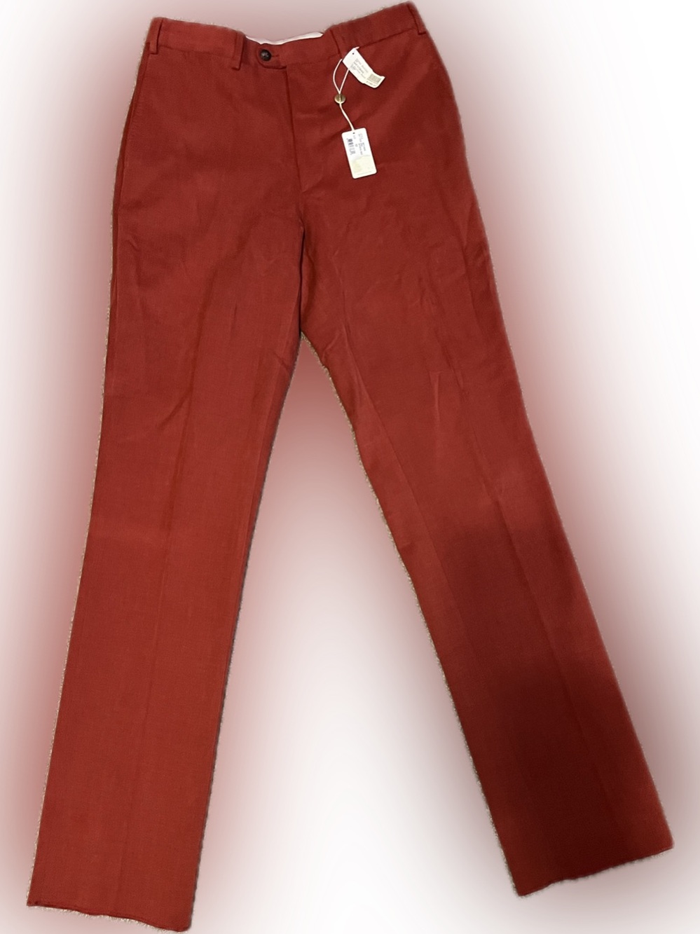 Peter Millar Flat Front Luxury Trouser in Sports Red size 32